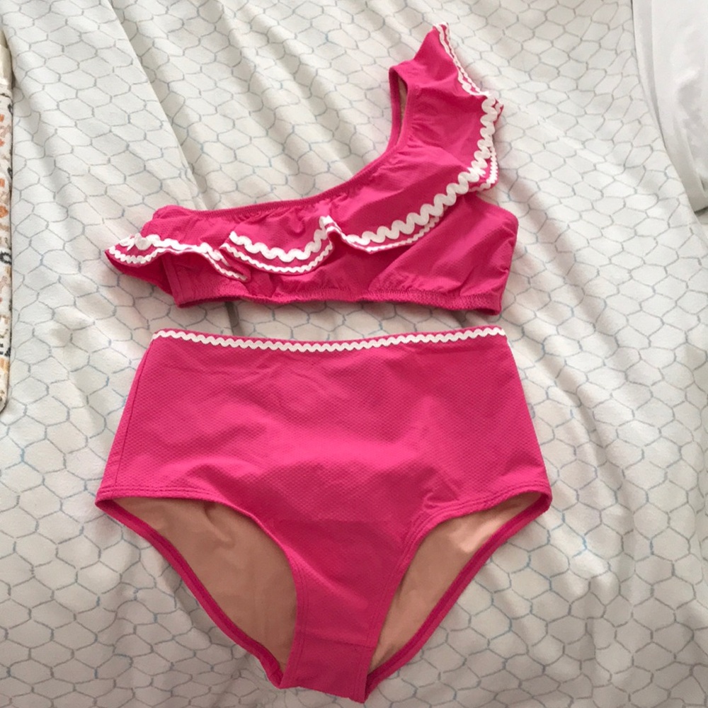 Jcrew high waisted bathing suit